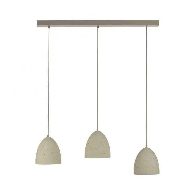 LD 12541-42 Kolekce Schöner Wohnen závěsné svítidlo TRAVENTA, písková barva, 3-ramenné - JUST LIGHT
