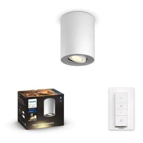PH 8720169320291 Hue WA Pillar bodové LED svítidlo GU10 1x5W 350lm 2200-6500K IP20 bílá + ovladač - PHILIPS