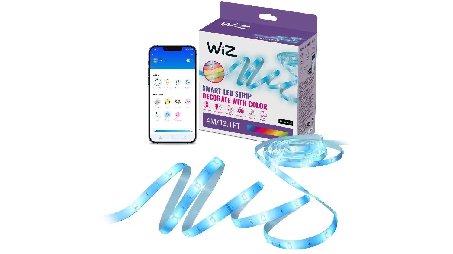 PH 8720169078222 WiZ LED pásek 6,5W 2700-6500K RGB IP20 4m, stmívatelný - PHILIPS