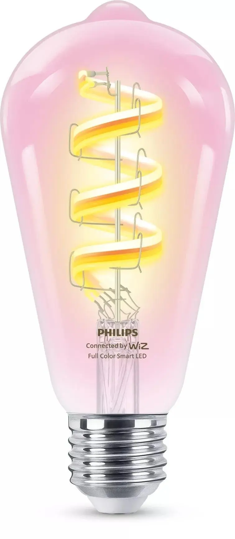 PH 8720169165816 WiZ Smart LED Žárovka s tradičním vzhledem, čirá, 40 W 470lm 2200-6500K (RGB) ST64 E27 - PHILIPS