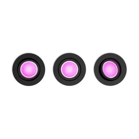 PH 8720169319097 Hue WACA Centura podhledové LED svítidlo 3x GU10 5,7W 350lm 2000-6500K RGB kulaté IP20 bílé - PHILIPS