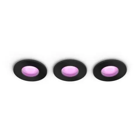 Philips Hue Xamento - Chytré zápustné LED svítidlo, chrom, 3 ks 929003812901