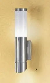 OR AL 11-1095/2 Venkovní nástěnné svítidlo, nerez, IP44, výška 32,8cm - ORION