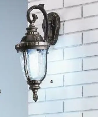 OR AL 11-1120/1 DOL Venkovní nástěnné svítidlo 1x13W patina IP44 výška 48,7cm dolu - ORION