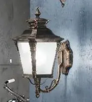 OR AL 11-1138/1 PATINA/AUFWÄRT Venkovní nástěnné svítidlo 1x60W E27, patina, 29x23x47cm -   AL 11-1138/1 Patina/aufwärts  ORION