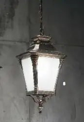 OR AL 11-1142/1 Venkovní závěsné svítidlo 1x60W E27, patina, výška 85cm - ORION