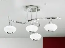OR DLU 1695/3+1 Stropní svítidlo 4x40W G9 chrom, průměr 58cm - ORION