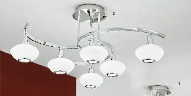 OR DLU 1695/6 CHROM Stropní svítidlo 6x33W G9 chrom, průměr 71,5cm - ORION