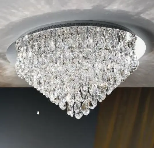 OR DLU 2401/75 Stropní svítidlo 20x12V G4 chrom/křišťál K9, průměr 75cm - ORION