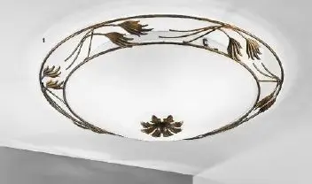 OR DL 7-509/50 Stropní svítidlo 3x60W E27 antik/sklo, průměr 50cm - ORION
