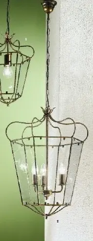 OR HL 6-1532/3 Závěsné svítidlo 3xE14 antik/zlato, průměr 45cm, výška 65cm - ORION