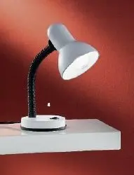 OR LA 4-1061 BÍLÁ Stolní lampa 1xE27, bílá barva, výška 33cm, vypínač - ORION