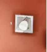 OR STR 10-423/1 Nástěnné svítidlo 1x40W G9, satin, průměr skla 5,5cm, vypínač - ORION