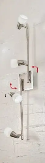 OR STR 10-423/4 Stropní svítidlo 4x40W G9 satin, průměr skla 5,5cm, délka 80cm - ORION