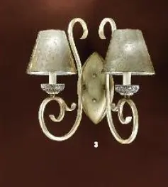 OR WA 2-1154/2 Nástěnné svítidlo 2x40W E27 antik, šířka 43cm, výška 45cm - ORION