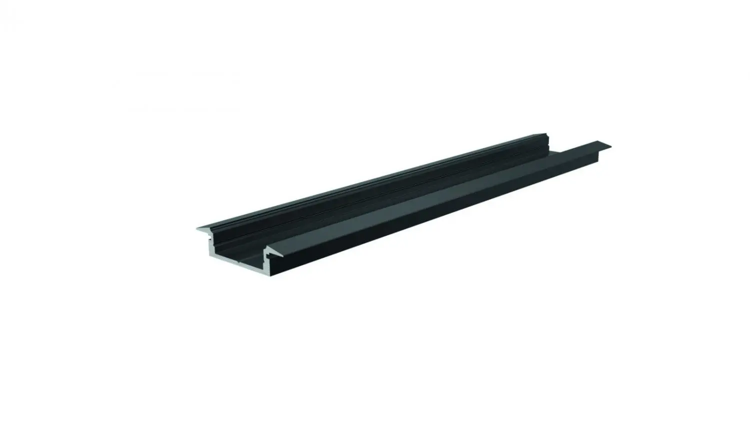 IMPR 975063 ET-01-15 plochý T-profil pro 15 - 16,3 mm LED pásek černá - DEKOLIGHT