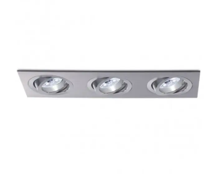 BPM 3013 Vestavné svítidlo Aluminio Plata, kartáčovaný hliník 3x50W, 12V - BPM