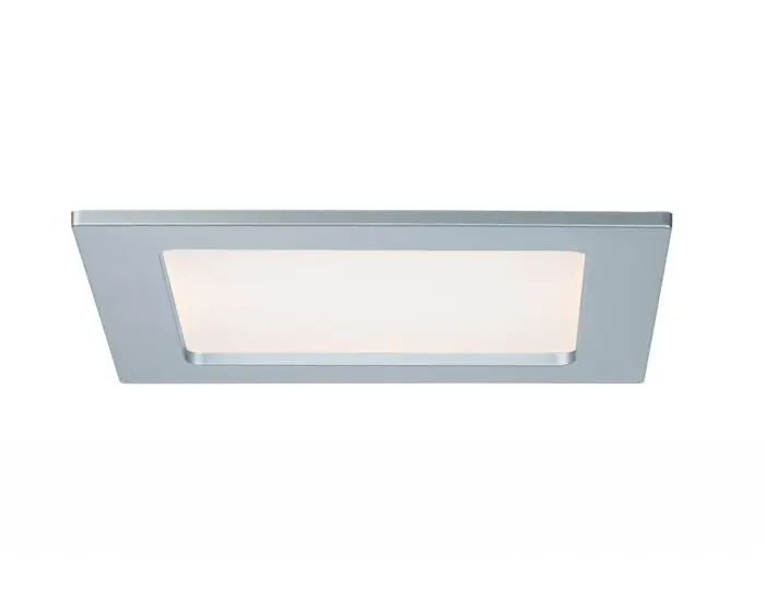 Paulmann Vestavný panel LED hranaté 12W 2700K Chrom mat IP44  920.80 P 92080