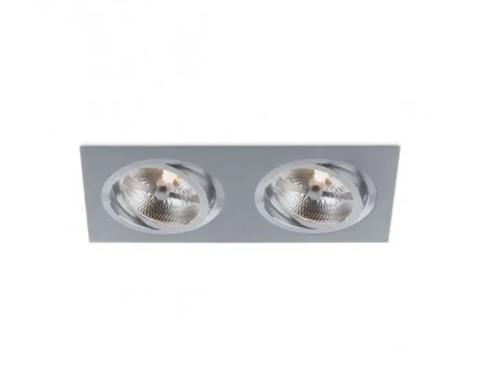 BPM 3051 Vestavné svítidlo Aluminio Plata, kartáčovaný hliník 2x100W, 12V - BPM