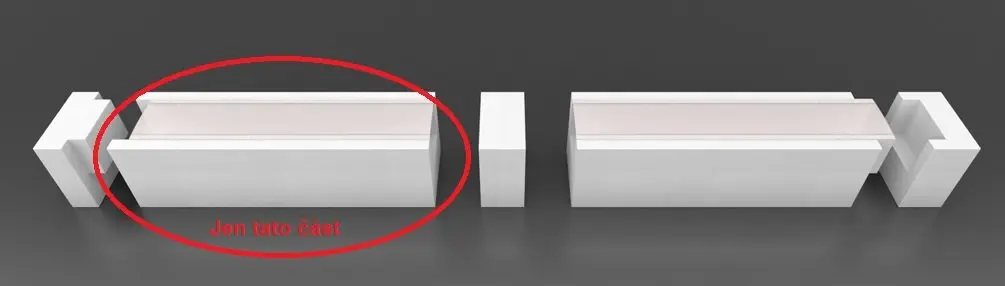 WD 86-3521 Stropní / nástěnná přisazená linie LED 2m -  ECO-DESIGN