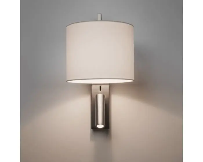 AST 1222019 Nástěnná základna Ravello LED nikl 40W E27 a 2W LED (starý kód: AST 7458) - ASTRO Lighting