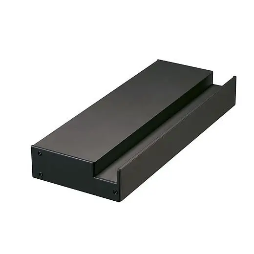 BIG WHITE SLV GLENOS, profesionální profil nástěnného držáku, černý, 20 cm, vč. koncových krytek 213660