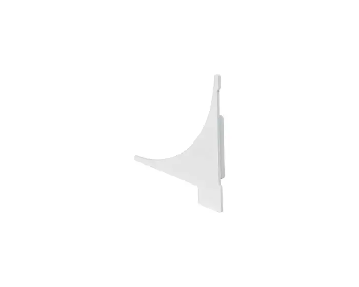 LA 213571 GLENOS koncový kryt pro regálový profil, 2 ks, bílý - BIG WHITE (SLV)