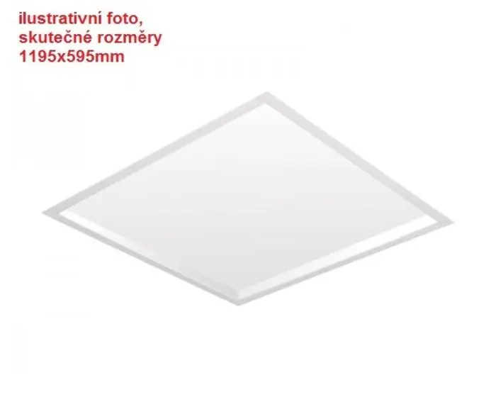 KHL K50505.W.OP.6K LED panel ELITE bílý LED 72W 6000K 1195x595mm opál hranaté - KOHL-Lighting