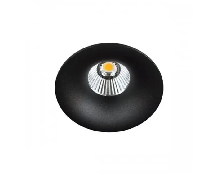 KHL K50150.01.RF.BK-BK.38.ST.8.40 Zápustné svítidlo LUXO černé LED 8W 4000K 85mm 860lm kulaté - KOHL-Lighting (starý kód: KHL K50150.BK.4K)