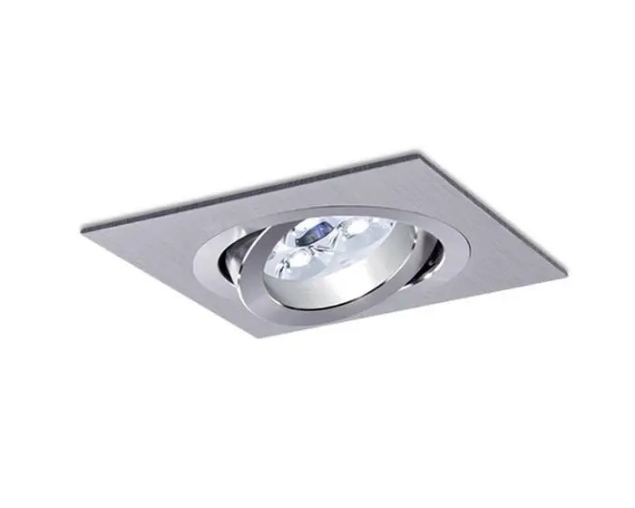BPM Vestavné svítidlo Aluminio Plata, kart.hliník 3LEDx3W, 230V 4766 3011LED2.D40.3K
