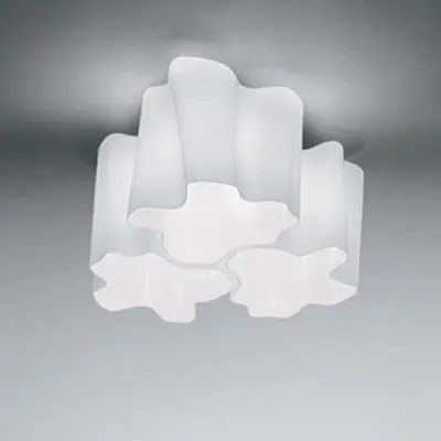 Artemide stropní svítidlo Logico Ceiling 3x120° Silk, 3x E27, max. 3x12 W, 220-240 V