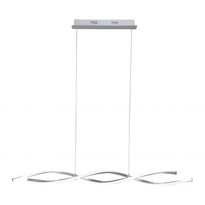 PN 9142-55 POLINA LED závěsné svítidlo, ocel, design vlny SimplyDim 3000K - PAUL NEUHAUS