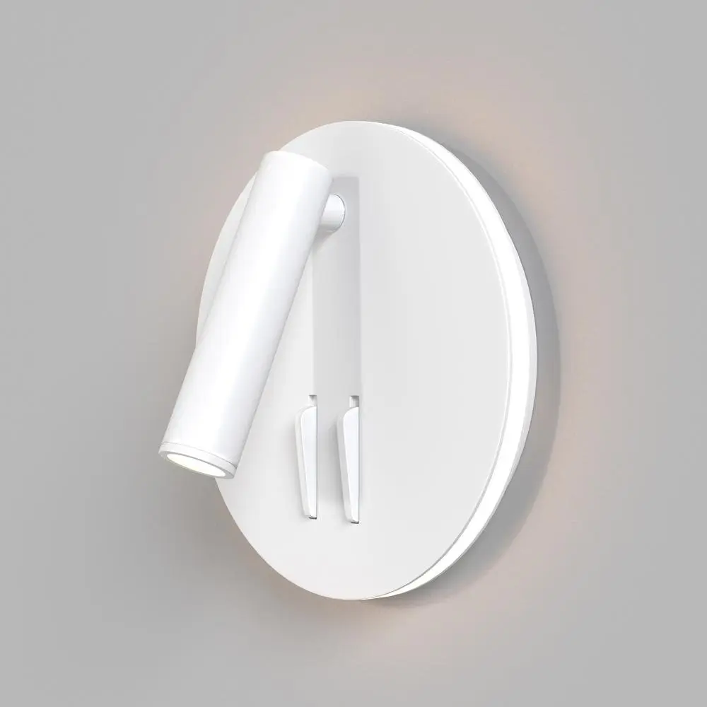 M C176-WL-01-6W-W Nástěnné svítidlo IOS 3000K 9W teplá bílá bílý kov s LED čtecím ramenem - MAYTONI