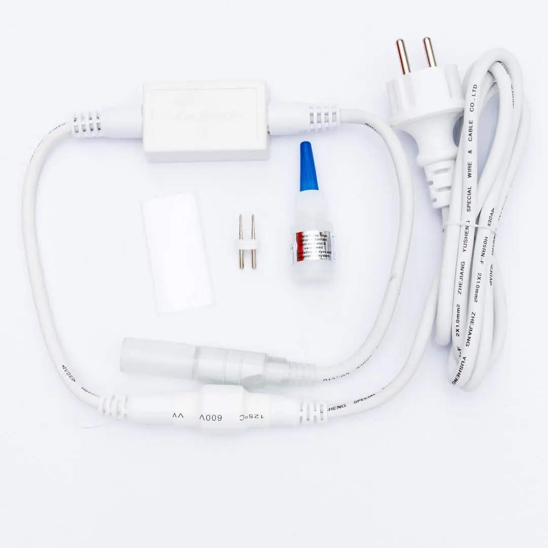 Easy Fix startovací sada AC/DC pro světelné hadice, bílý, IP44, 480 W