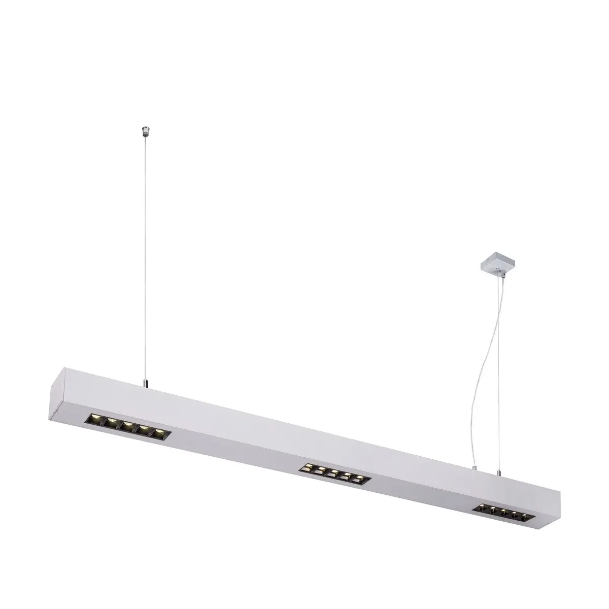 LA 1000934 Q-LINE PD, LED závěsné svítidlo, 1m, BAP, stříbrná, 3000K - BIG WHITE (SLV)