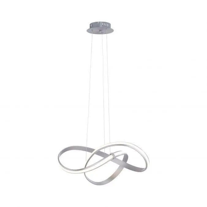 PN 8291-55 MELINDA LED design závěsné svítidlo, zakřivené, ocel SimplyDim 3000K - PAUL NEUHAUS