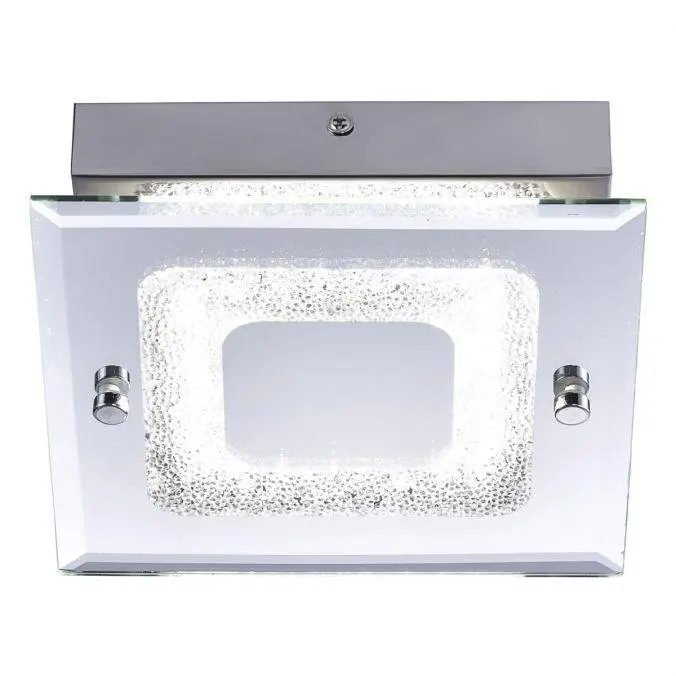 LD 11570-17 LISA LED stropní svítidlo chrom s reflektory s křišťálovým vzhledem 4000K - LEUCHTEN DIREKT / JUST LIGHT