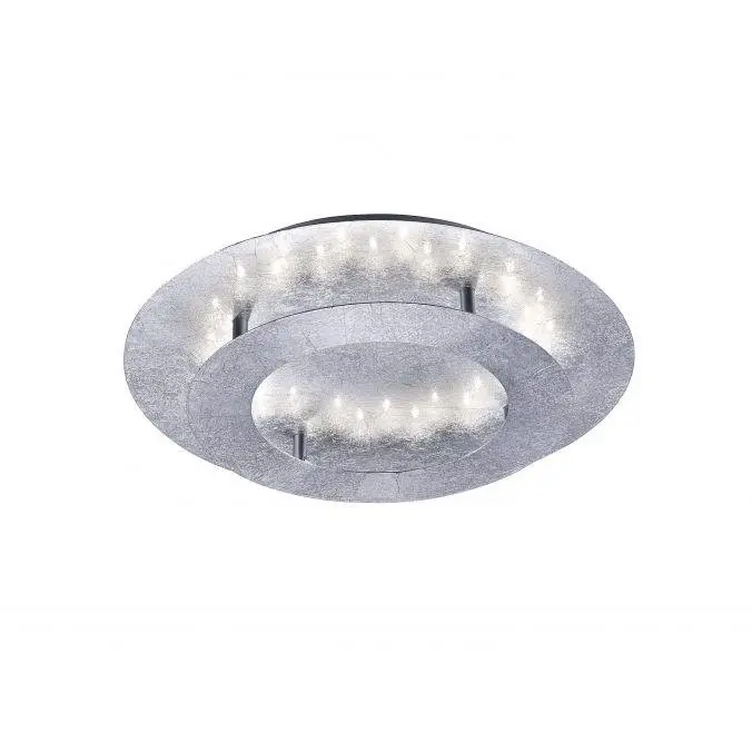 PN 9620-21 NEVIS LED stropní svítidlo, imitace plátkového stříbra, nepřímé 3000K - PAUL NEUHAUS