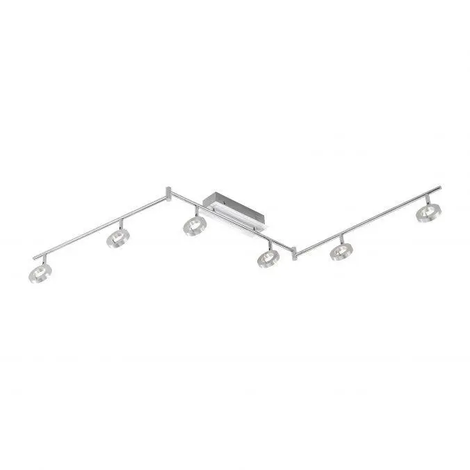 PN 6787-96 SILEDA LED bodové lištové svítidlo, 6-ramenné, nastavitelné 3000K - PAUL NEUHAUS