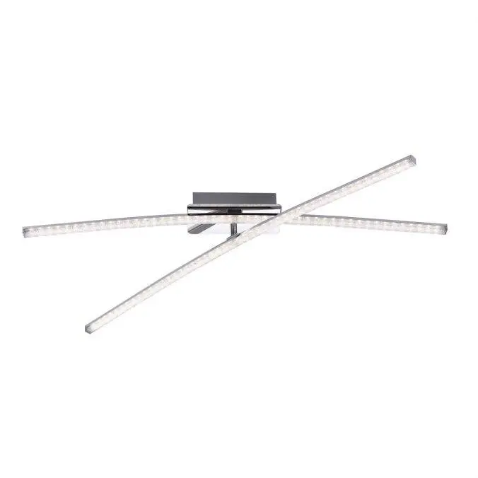LD 11292-17 SIMON LED stropní svítidlo, chrom, otočné, modern 3000K - LEUCHTEN DIREKT / JUST LIGHT