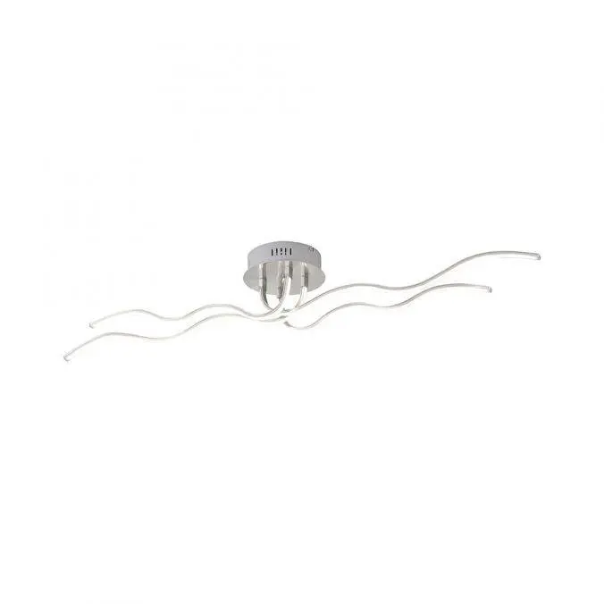 LEUCHTEN DIREKT is JUST LIGHT LED stropní svítidlo, design, ocel, design vlny 3000K LD 15126-55