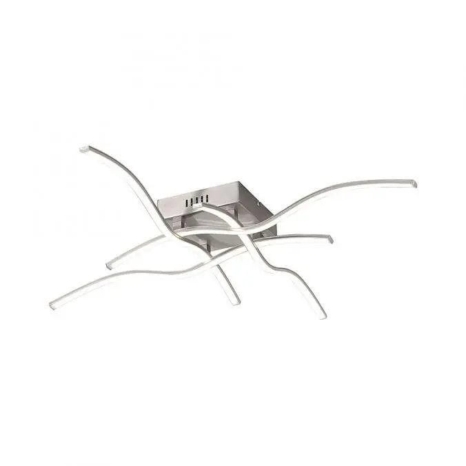 LD 15132-55 WAVE LED stropní svítidlo, ocel, 4-ramenné, modern 3000K - LEUCHTEN DIREKT / JUST LIGHT