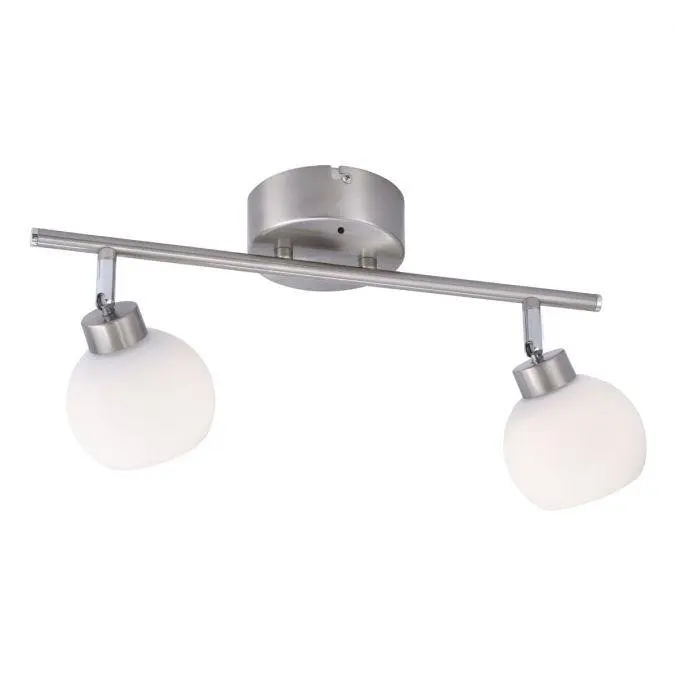 LEUCHTEN DIREKT is JUST LIGHT LED stropní spot, 2-ramenné, ocel, moderní nadčasové RGB+3000-5000K LD 12042-55