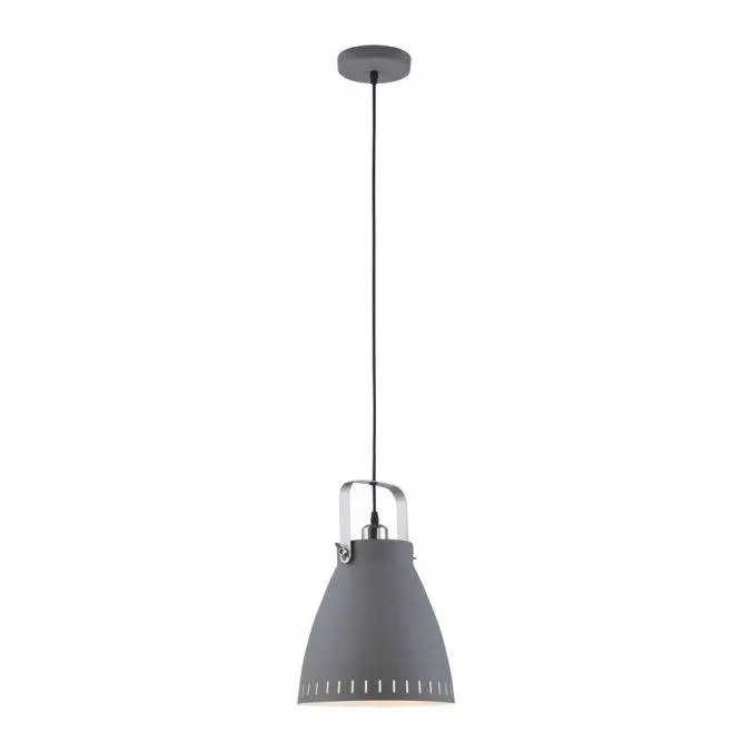 LEUCHTEN DIREKT is JUST LIGHT Závěsné svítidlo, industriální styl, retro, šedá LD 11060-15
