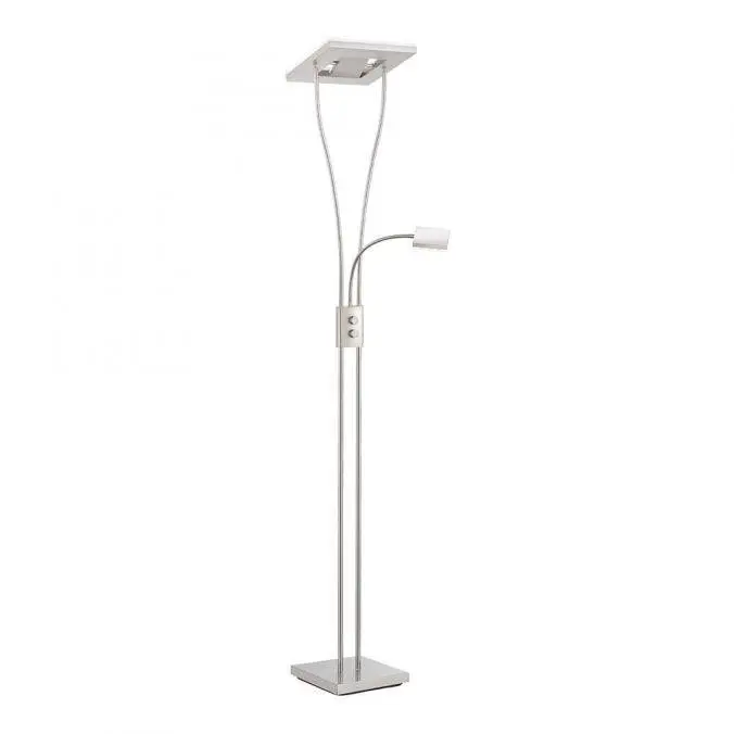 Just Light. Stojací LED lampa Helia se čtecím ramenem, 16,8+2x3,8W 3000K 197,5cm