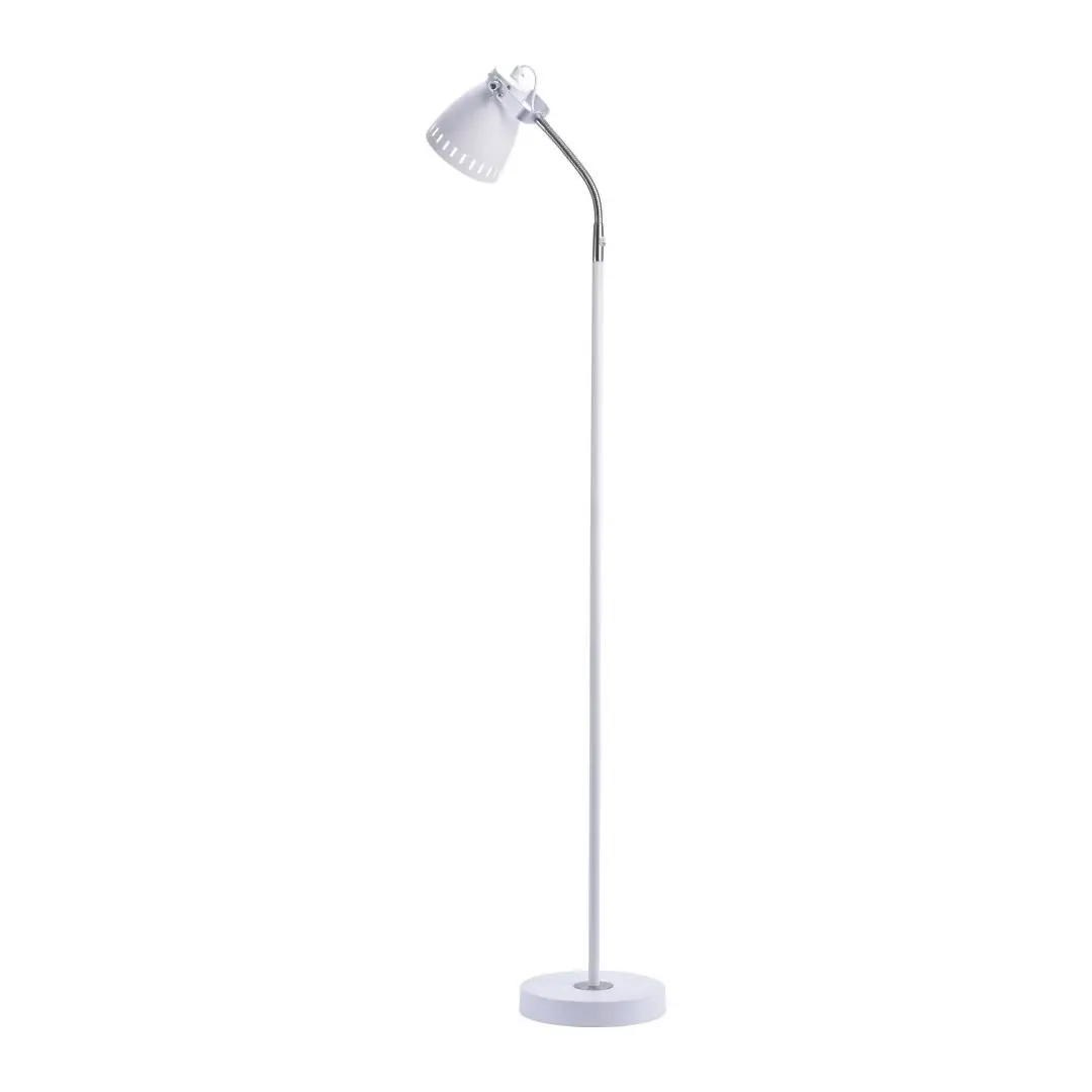LD 11064-16 EVA Stojací svítidlo, retro, bílé, industriální styl - LEUCHTEN DIREKT / JUST LIGHT