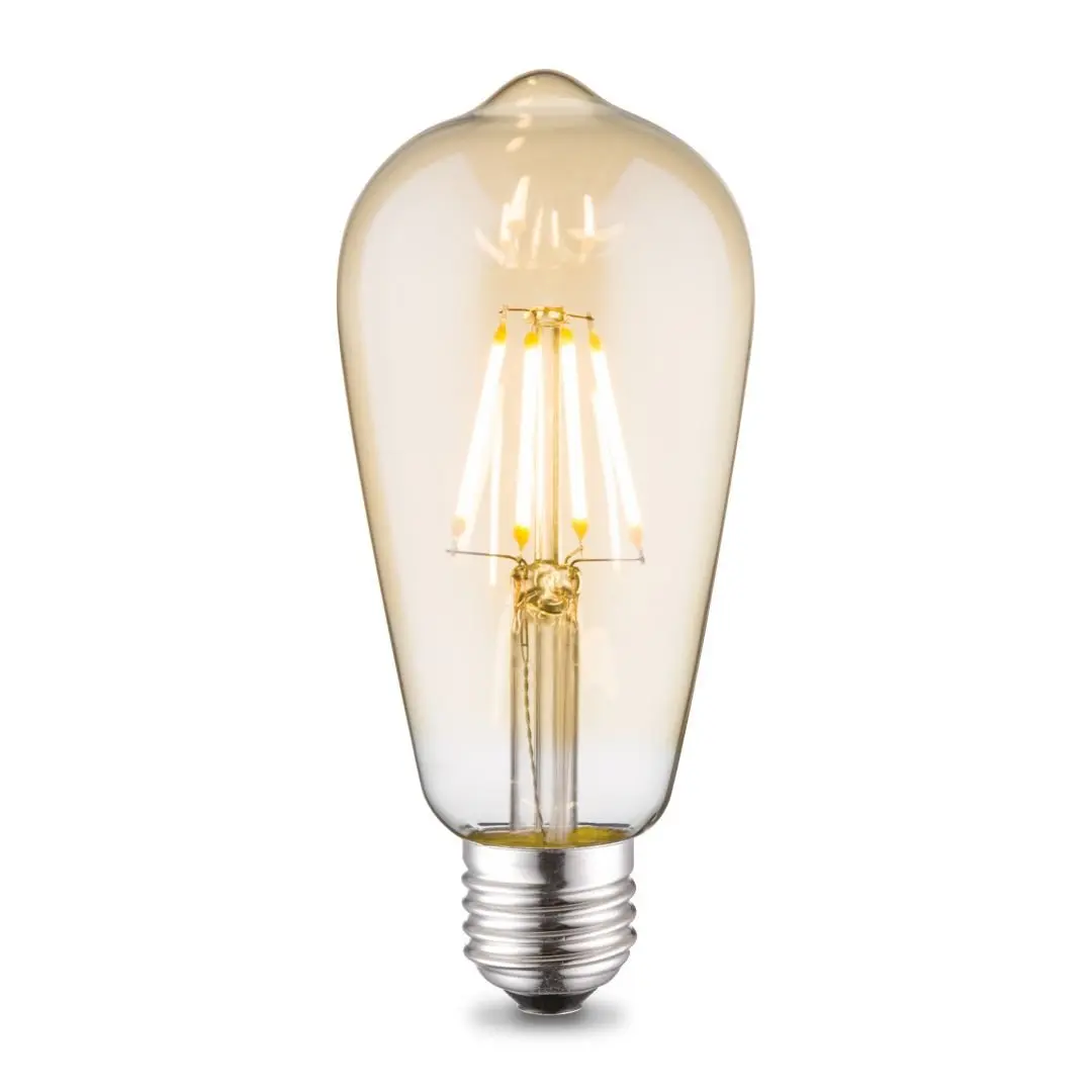LD 08464 LED Filament, vícenasobná spirála, E27 2700 K - LEUCHTEN DIREKT / JUST LIGHT