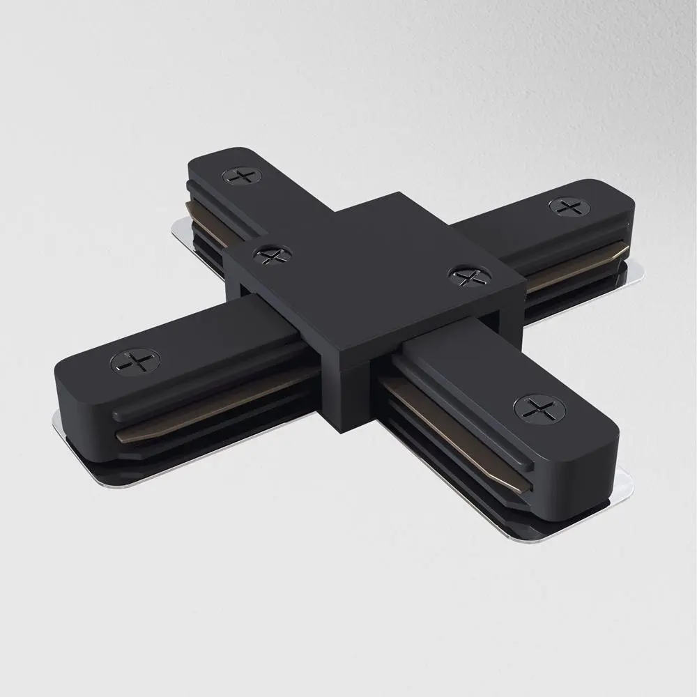M TRA001CX-11B Spojka X pro kolejnicový systém 230V černý plast Unity - MAYTONI