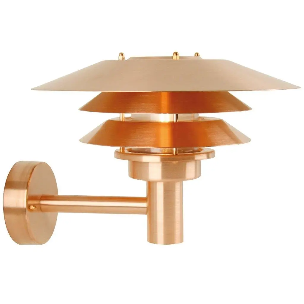 NOR 10600625 Venkovní nástěnné svítidlo Venø 1x60W E27 měď čirá - NORDLUX
