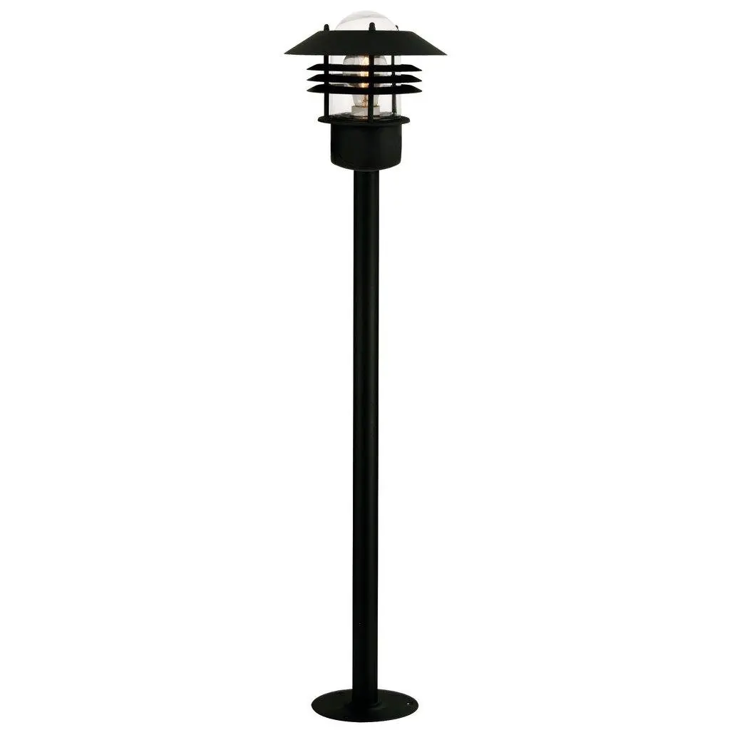 NOR 25118003 Venkovní sloupkové svítidlo Vejers 1x60W E27 černá čirá - NORDLUX
